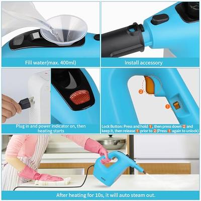 2800W High Pressure Steam Cleaner, Handheld Portable High Temperature Steam  Cleaning Machine for Kitchen Bathroom Grout Tile Furniture and Cars, with