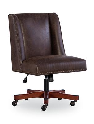 Imogen Grey Upholstered Office Chair with Casters