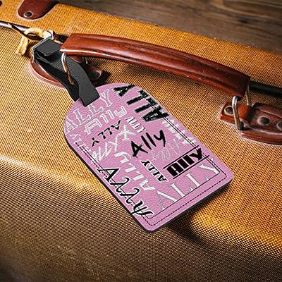 Personalised Luggage Tags - Luggage Tags For Suitcases - Leather