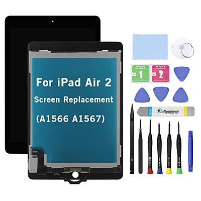  New Screen Replacement For iPad mini 4 7.9 inch A1538 A1550  Digitizer Glass Touch Screen Replacement and Pre-Installed Adhesive with  Repair Tools Kit (Without Home Button,Not Include LCD) (Black) : Electronics