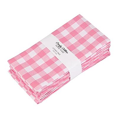 Candy Cottons Set of 12 Kitchen Dish Towels, 100% Cotton Kitchen Towels,  with Hanging Loop, Dishcloth Sets for Washing & Drying Dishes, Tea Towels 