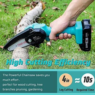 This Handheld Mini Chainsaw Is The Perfect Tool For Trimming and