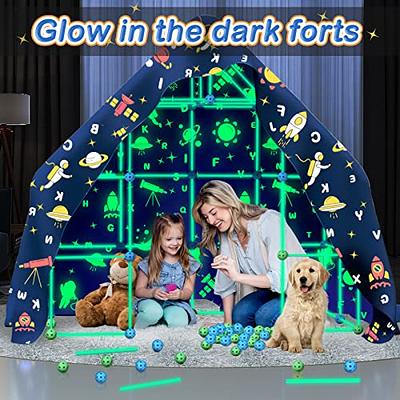 Fort Building Kit Construction Blocks Set Kids Toy Tents Fortress