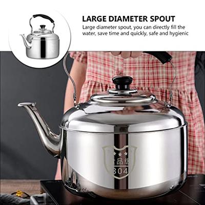 HEMOTON Tea Kettle Stovetop Whistling Teakettle Stainless Steel Tea Pots  Classic Teapot Stovetop Kettle Water Boiler with Cool Handle for Stovetop  5L - Yahoo Shopping