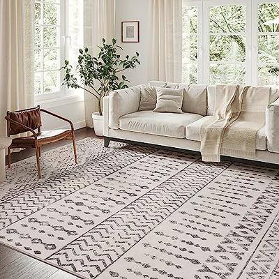 Art&Tuft 4x6 Rug, Super Soft Ultra-Thin Moroccan Washable Rug, Anti-Slip  Backing Rugs for Living Room, Foldable Geometric Machine Washable Area  Rug(4'x6', Ivory) - Yahoo Shopping