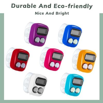 1pc Tally Counter Clicker 4 Digit Mechanical Palm Counter Metal Hand  Clicker with Finger Ring Number Count for Golf Game Scores