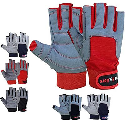 MRX BOXING & FITNESS Sailing Gloves with 3/4 Finger and Grip for Men and  Women, Great for Kayaking, Workouts and More Grey/Red - Yahoo Shopping