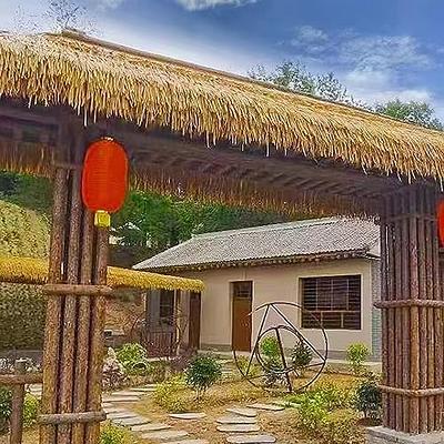 tiki bar Fake Thatch Roofing Artificial Lifelike Garden Fake Straw