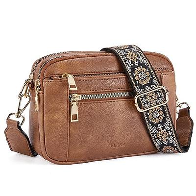 Viva Terry Vegan Leather Crossbody Fashion Shoulder Bag Purse with  Adjustable Strap (Coffee) - Yahoo Shopping