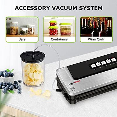 Vacuum Sealer, Bonsenkitchen Food Sealer Machine, -60kpa vacuum machine  with Starter Kit