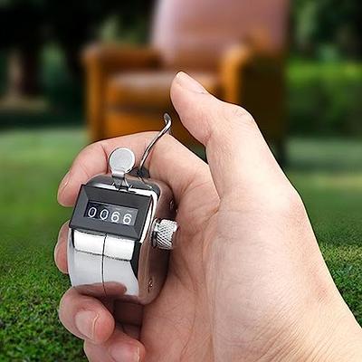 SDARMING Tally Counter, 4-Digit Clicker Counter, Metal Hand Tally Counters  Clicker Pitch Counter for Counting, Knitting, Coaching, Golf, Lap, Fishing