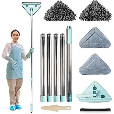 Wall Cleaner Mop, Baseboard Cleaner Tool Duster, with Extension Pole 23 to  85, with Window Squeegee, 6 Replacement Washable Microfiber Pad, for  Cleaning Walls Baseboard Ceiling Window Floor - Yahoo Shopping