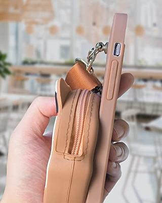 Amazon.com: HOGGU Compatible with iPhone 12/iPhone 12 Pro Wallet Case  Crossbody Leather with Card Holder,Zipper Purse,Kickstand,Removable  Shoulder Strap,Square Corners Case Protective Back Cover 6.1''-Rose Gold :  Cell Phones & Accessories