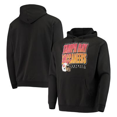 Men's Antigua Charcoal Tampa Bay Buccaneers Victory Chenille Pullover Hoodie