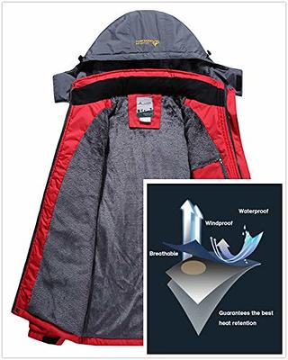 Keevoom Mens Hooded Waterproof Rain Jacket Lightweight Outdoor Windproof  Raincoat Jacket