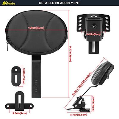 Adjustable Plug-in Driver Backrest Rider Backrest Motorcycle