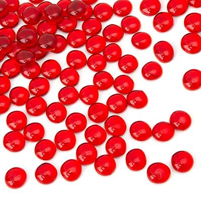 FUTUREPLUSX 1LB Red Flat Glass Marbles, Burgundy Pebbles Decorative Fillers  Red Colored Gemstones Floral Mosaic Beads for Vases Halloween Christmas  Decor Art Craft - Yahoo Shopping