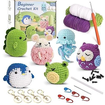 Gloyuda Crochet Kit for Beginners, Crocheting Knitting Kit with  Step-by-Step Video Tutorials, DIY Crochet Animal Kit, Beginner Crochet Kit  for Adults Child (1 Whale) - Yahoo Shopping