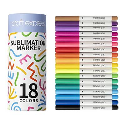 Craft Express  18-Pack Assorted Joy Sublimation Markers