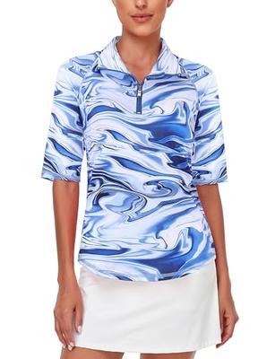 Misyula Golf Polo Shirts for Women Half Sleeve,Moisture Wicking