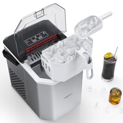 KUMIO Ice Machine Maker Countertop, 9 Bullet Ice Fast Making in 6