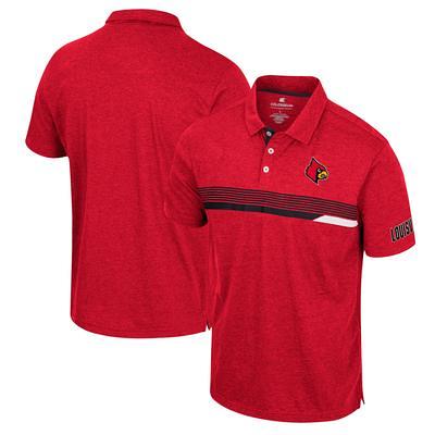 Men's Colosseum Red Louisville Cardinals No Problemo Polo