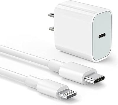 For Apple I Phone 15 /15 Pro/15 pro max /15 PlusCharger USB C Wall Charger  Fast Charging 20W PD ( MFI Certified) Adapter with 3FT USB C Cable