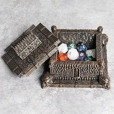 Dice Vault Table Top Role Playing and Gaming Accessories by Eldritch Arts  Wooden Box for Bones Board Games Tabletop Games 