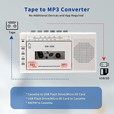 Digital Now! Portable Cassette Player / Cassette To Mp3 Converter Capture  Cassettes To Mp3/cd Audio Via Usb