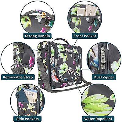 Pavilia Hanging Toiletry Bag for Women Men, Travel Toiletry Bag Organizer for Toiletries, Cosmetics, Makeup Bag with Mesh, Water Resistant Pockets (