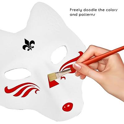 5 Pcs fox masks Cat Mask Therian Mask Hand-painted Mask Mask