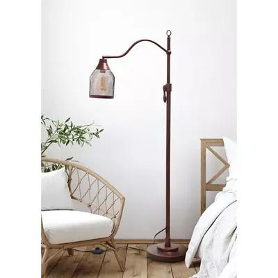 Lalia Home Metal Vintage Arched 1 Light Table Lamp in Red Bronze