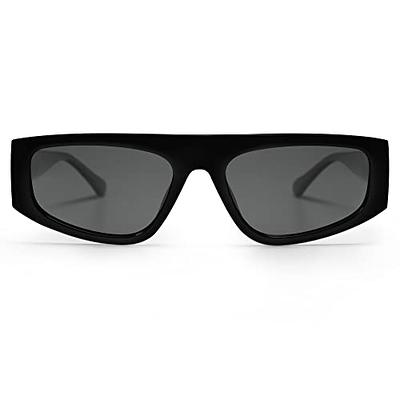  VANLINKER Thick Square Sunglasses for Men Women Retro Chunky  Rectangle Trendy Shades VL9731 Black + Black/Yellow Tinted Lens : Clothing,  Shoes & Jewelry