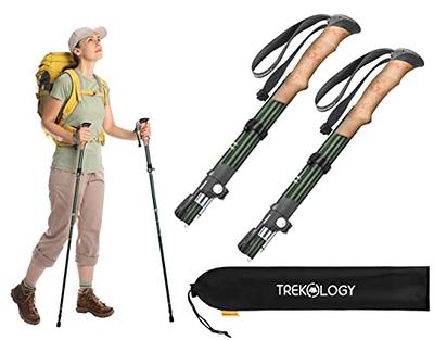 TREKOLOGY Hiking Poles, Trekking Poles TREKZ SE, 2pc Walking Stick