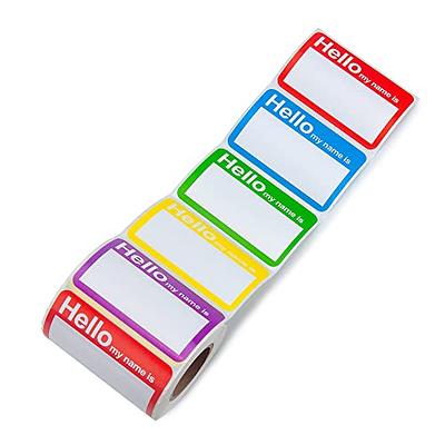 L LIKED 400 Stickers - Colors Plain Name tag Labels for Clothes with  Perforated Line for Kids (Hello My Name is - 400 Labels) - Yahoo Shopping