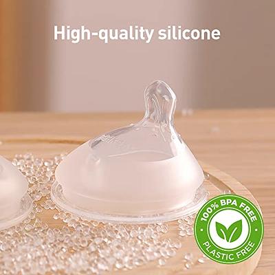 Lansinoh NaturalWAVE Silicone Anti-Colic Baby Bottle Nipples - Slow Flow -  2pk