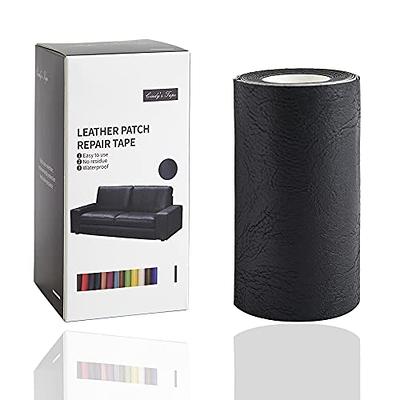 Leather Repair Tape Black Self-Adhesive Patch for Car Seats Couch