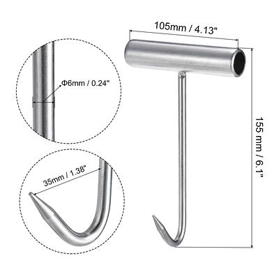 T-Handle Meat Boning Hook, Stainless Steel T Hooks for Kitchen