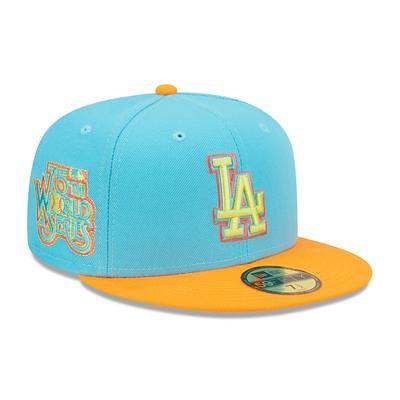 Men's Los Angeles Dodgers New Era Pink/Green Cooperstown Collection 1981  World Series Passion Forest 59FIFTY