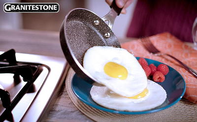 Granite Stone Diamond Mineral Infused 5.5 Single Egg Nonstick Frying Pan -  Yahoo Shopping