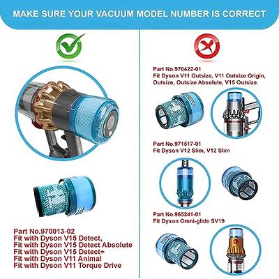 Bee Filter Premium Vacuum Filters Replacement Part Compatible with Dyson V15,  Dyson V15 Detect, Dyson V11 Animal, Dyson V11 Filter, Dyson V15 Filter,  Compare to Part 970013-02, 970013-03 (3 Filters) - Yahoo Shopping