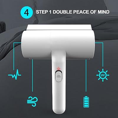 New Handheld Cordless Cleaner, Deep Mattress Cleaner with High-Frequency  Double Beat, Small Portable Cleaner for Bed, Great for Sofa, Bed, Carpet