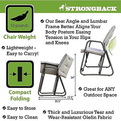 STRONGBACK Outdoor Patio Chair, Portable Folding Outdoor Chair with Lumbar  Support, Great for Patio Furniture, Balcony, Camping, and Lawn, 2-Chairs -  Yahoo Shopping