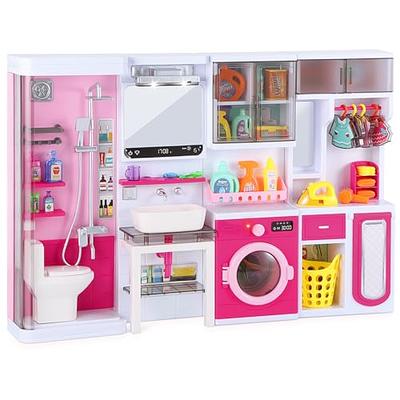 Little Tikes Cafe & Bakery Wooden Pretend Play Kitchen Toy w/ 20pc  Accessories for 2 Sided Play