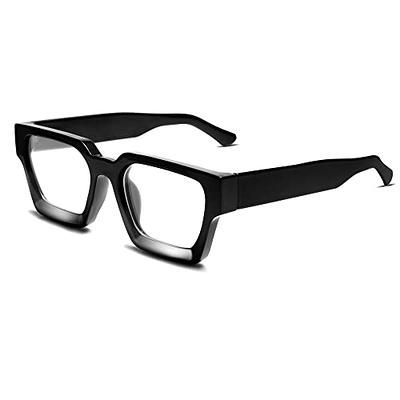  VANLINKER Thick Square Sunglasses for Men Women Retro