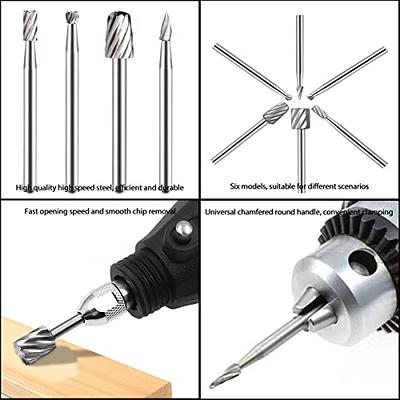 5/10pcs Rotary Burr Rasp Set Carbon Steel Wood Carving File Rasp Drill Bits  Fit For Rotary Tools For DIY Woodworking Wood Plastic Carving Polishing Gr