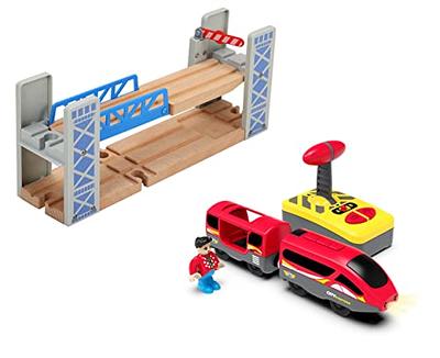 Train Accessories Train Bridge & Battery Operated Train with Remote Control  Fits for All Major Brand Wooden Track Set - Yahoo Shopping