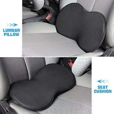 Car Seat Cushion, Memory Foam Auto Wedge Seat Pad, Comfort Low