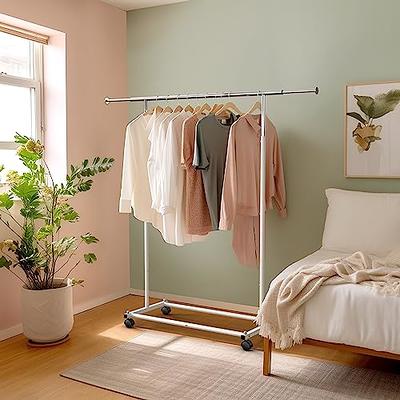 Simple Houseware Clothing Rack with Industrial Pipe and Bottom