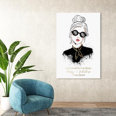 Oliver Gal Fashion and Glam Wall Art Framed Canvas Prints 'Surfer